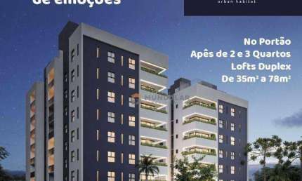 Loft com 1 dormitório à venda, 36 m² por R$ 289.900,00 - Portão - Curitiba/PR