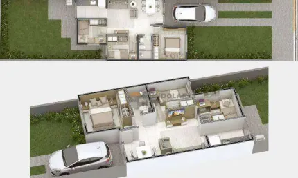 Casa com 3 dormitórios à venda, 52 m² por R$ 365.000,00 - Costeira - Araucária/PR
