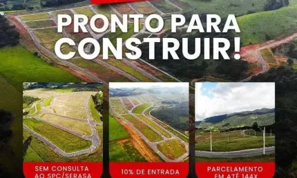 Comece a construir já | Lotes a partir de 250m² em Extrema | Lazer e Lagos | Facilitado