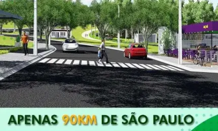 Lotes Residenciais e Mistos a partir de 250m² em Extrema |Lago e Área de Lazer |Facilitado