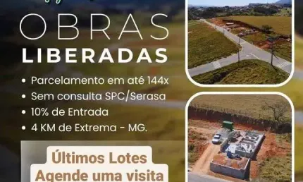 LOTES COMERCIAIS a partir de 250m² em EXTREMA | Área de Lazer e Lagos | Ótimo Local