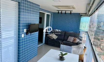 Apartamento para venda com 129 metros porteira fechada com 3 quartos em Aparecida-Santos