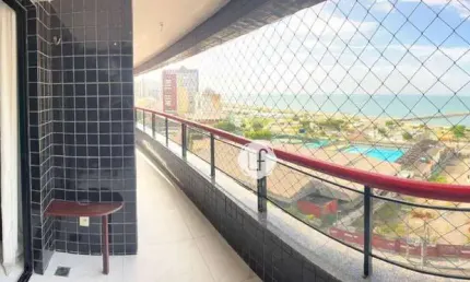 Chance rara.!! apartamento vista mar - beira mar de fortaleza - 80 m2 - 2 quartos - perfeito para investidores.