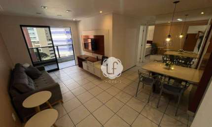 Apartamento com 2 dormitórios para alugar, 71 m² por R$ 4.360,00/mês - Meireles - Fortaleza/CE