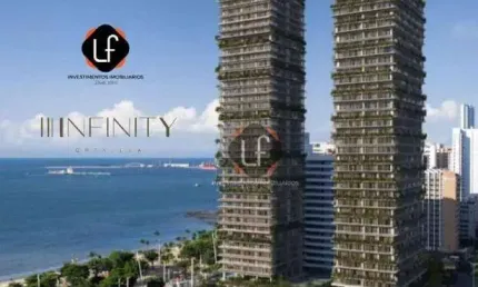 Infinity residence beira mar  fortaleza: aptos compactos luxo - vista mar definitiva desde r$ 622 mil - chance de investimento garantido.