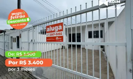Aluguel anual: Casa mobiliada com 2 quartos no bairro Morretes