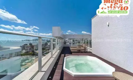 Aluguel anual: Cobertura Duplex com 03 dormitórios, mobiliado e 2 vagas no Amores da Brava na Praia Brava em Itajaí.