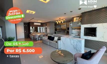 Aluguel Anual: Apartamento 2 quartos, sendo 2 suítes, sacada com churrasqueira e varanda gourmet , 110m² – Centro, Itapema