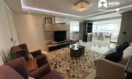 Aluguel anual: apartamento de 3 suítes com sacada integrada na barra norte em balneário camboriú