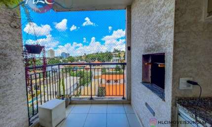 Apartamento à venda no condomínio Flex Jundiaí, excelente oportunidade. 2 dormitórios, andar alto e com Vista livre - Sol da Manhã