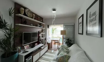 Lindo apartamento reformado, 1 dormitório, vaga e varanda gourmet por r$ 390.000 - vila caminho do mar - são bernardo do campo/sp