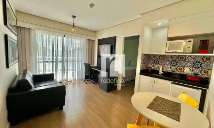 Apartamento com 1 dormitório para alugar, 35 m² por R$ 7.700/mês - Indianápolis - São Paulo/SP