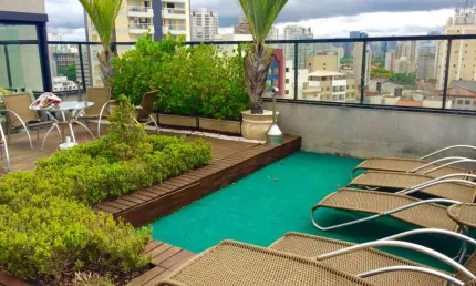 Apartamento Duplex com 1 dormitório para alugar, 49 m² por R$ 6.250/mês - Vila Olímpia - São Paulo/SP