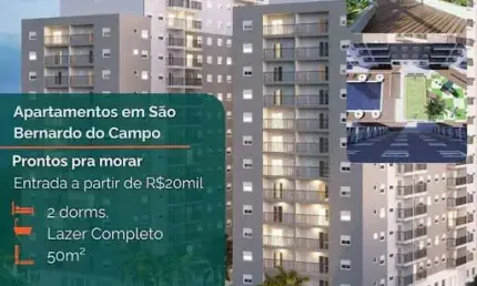 Apartamento com 2 dormitórios à venda, 58 m² por R$ 410.000,00 - Vila Mussolini - São Bernardo do Campo/SP