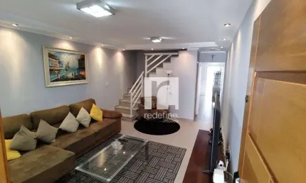 Sobrado com 3 Suítes à venda, 138 m² por R$ 890.000 - Vila Metalúrgica - Santo André/SP