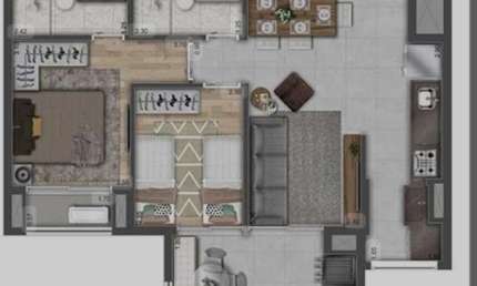 Apartamento para Venda em São Paulo, Jardim Independência, 1 dormitório, 1 suíte, 2 banheiros, 1 vaga