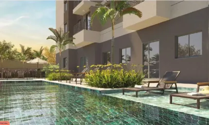 Apartamento 46m²,  2dorms, suíte, varanda e vaga na melhor localização do Campo Limpo
