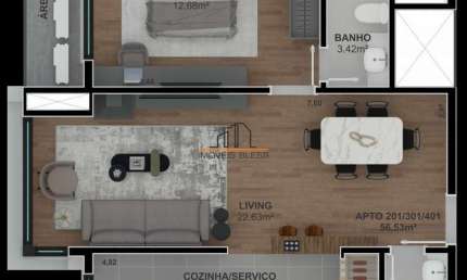 Apartamento com 2 quartos à venda no Centro, Gramado 
