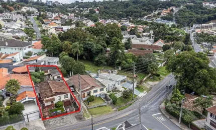 Terreno à venda na rua primeiro-ministro brochado da rocha, 143, pilarzinho, curitiba, 447 m2 por r$ 600.000