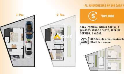 Casa à venda, 2 quartos, 2 vagas, Masterville - Sarzedo/MG