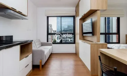 Apartamento com 1 quarto para alugar na rua emiliano perneta, 736, centro, curitiba por r$ 2.350
