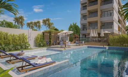 Mare Alta Beach Hall, Flat com Hidromassagem Privativa Pronto em Tamandaré, Beira Mar.