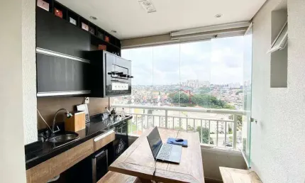 Apartamento mobiliado 2 quartos 1 suíte | porteira fechada | Jardim Santa Cruz | UNIP Anchieta | Lazer completo | 1 vaga | Agende a sua visita