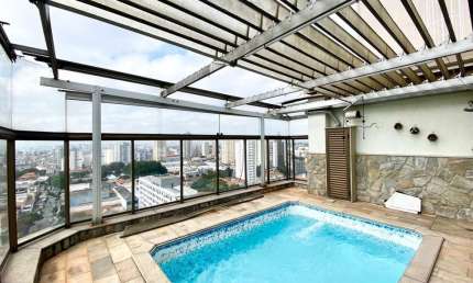 Cobertura Moinho Velho | apto duplex 2 suítes com closet | 4 vagas | área gourmet com piscina | Metrô Sacomã | Agende a sua visita