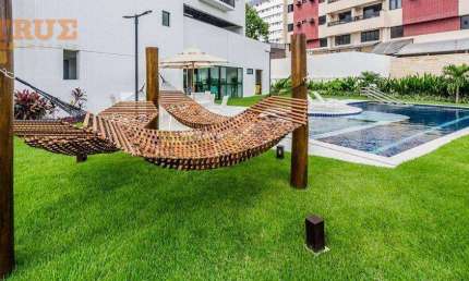 Contato 0.8.1.9.9.1.7.8.0.2.2.7     Apartamento com 3 dormitórios para alugar, 86 m² por R$ 5.500/mês - Madalena - Recife/PE