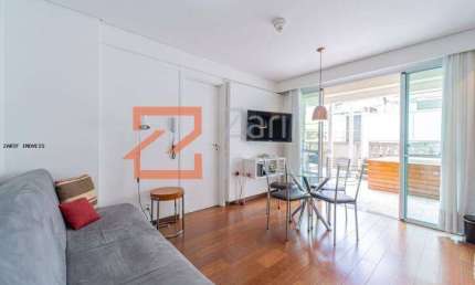 VENDO FLAT ESTANCONFOR, APTO DE 61 M ², MOBILIADO,1 DORM, 1 VAGA
