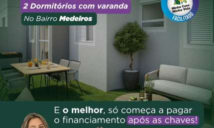 APARTAMENTO NA PLANTA NO MEDEIROS PELA MCMV