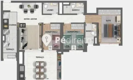 Apartamento com 3 quartos à venda na avenida alberto ramos, 89, vila prudente, são paulo por r$ 1.117.000