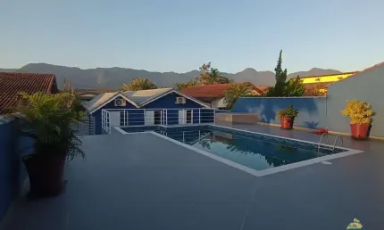 Casa de 3 Quartos sendo 1 com Suíte, Piscina e Churrasqueira no Morada da Praia - Bertioga/SP - IMÓVEL A VENDA - Confira!