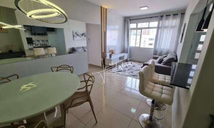 Apartamento com 2 dormitórios para alugar, 86 m² por R$ 4.500,00/mês - Boqueirão - Santos/SP