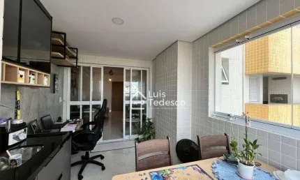 Apartamento com 2 dormitórios à venda, 69 m² por r$ 890.000,00 - boqueirão - santos/sp