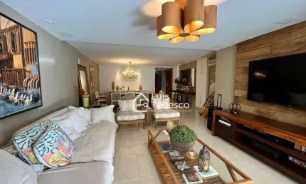 Apartamento garden com 3 dormitórios à venda, 222 m² por r$ 3.200.000,00 - embaré - santos/sp
