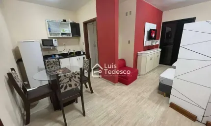 Flat com 1 dormitório à venda, 30 m² por r$ 130.000 - centro - são vicente/sp