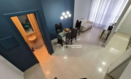 Flat com 1 dormitório à venda, 70 m² por R$ 590.000,00 - Gonzaga - Santos/SP