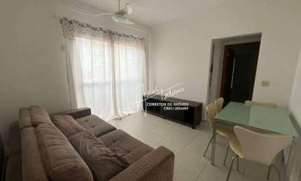 Apartamento com 1 dormitório para alugar, 58 m² por R$ 3.900/mês - Gonzaga - Santos/SP