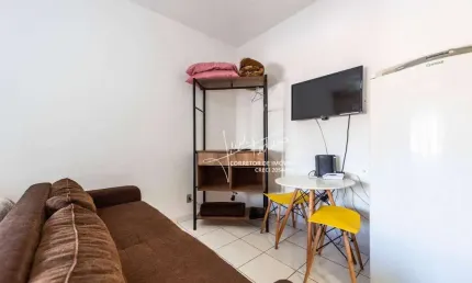 Kitnet com 1 dormitório para alugar, 31 m² por R$ 2.400,00/mês - Embaré - Santos/SP