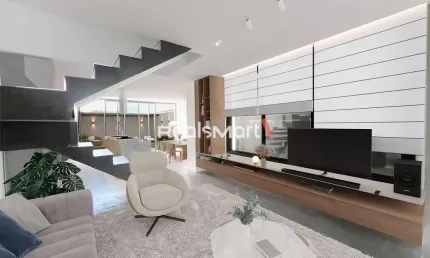 Casa com 197m² + 45m² de jardim, 3 suítes, 2 vagas à venda no bairro Ecoville.
