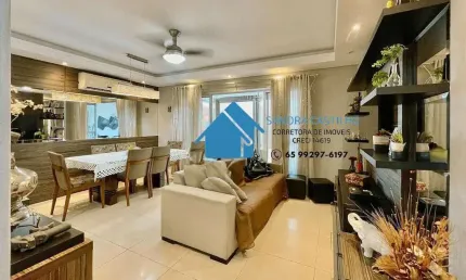 ED.GARDEN VILLE Ap 116m² 3/4 sendo 1 suite Prox Shop Pantanal