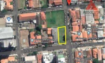 Terreno à venda, 569 m² por R$ 1.140.000,00 - Vila Rehder - Americana/SP