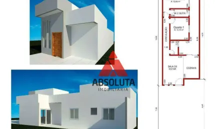 Casa com 2 dormitórios à venda, 71 m² por R$ 345.000,00 - Praia azul - Americana/SP