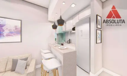 Apartamento com 2 dormitórios à venda, 59 m² por r$ 350.000,00 - praia azul - americana/sp
