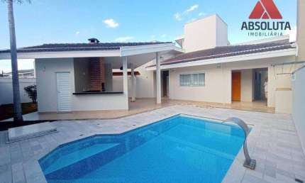 Casa com 4 dormitórios para alugar, 270 m² por R$ 7.500/mês - Condomínio Terras do Imperador - Americana/SP