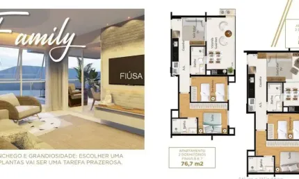 Apartamento com 2 quartos à venda na R 1, 1, Zona Rural, Rifaina, 77 m2 por R$ 937.125