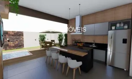 Casa em condomínio fechado com 3 quartos à venda na Avenida Oscar Niemeyer, 1, Vila do Golf, Ribeirão Preto, 178 m2 por R$ 1.363.771