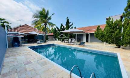 BELÍSSIMA CASA COM PISCINA NO PONTAL DE SANTA MARINA - CARAGUATATUBA-SP