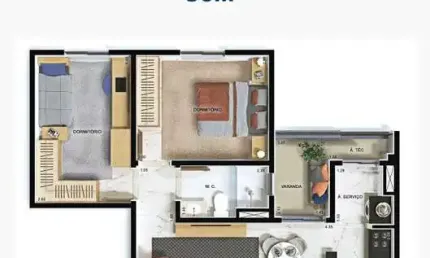 Apartamento com 2 quartos à venda no Jardim do Lago, Jundiaí 